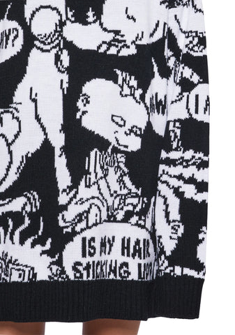 Thinking Too Much Intarsia Sweater