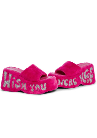 Jetset Jealousy Platform Sandals - Pink