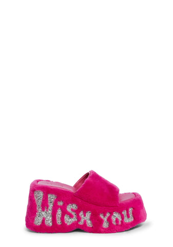 Jetset Jealousy Platform Sandals - Pink