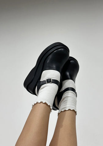 Catching Flights Platform Mules - Black