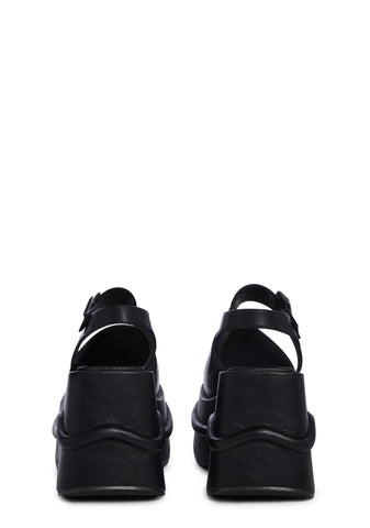 Catching Flights Platform Mules - Black