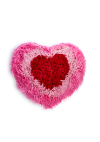 Fancy Heart Shag Rug