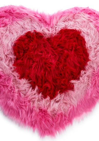 Fancy Heart Shag Rug