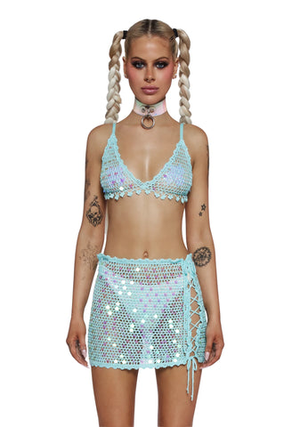 Aquatic Aura Crochet Bra Top
