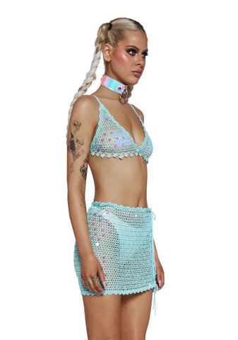 Aquatic Aura Crochet Bra Top