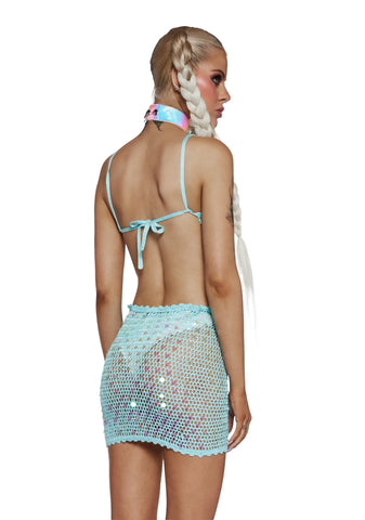 Aquatic Aura Crochet Bra Top