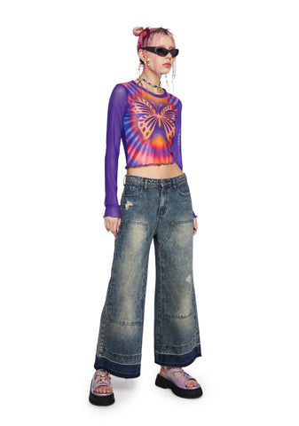 Whimsical Summer Long Sleeve Top