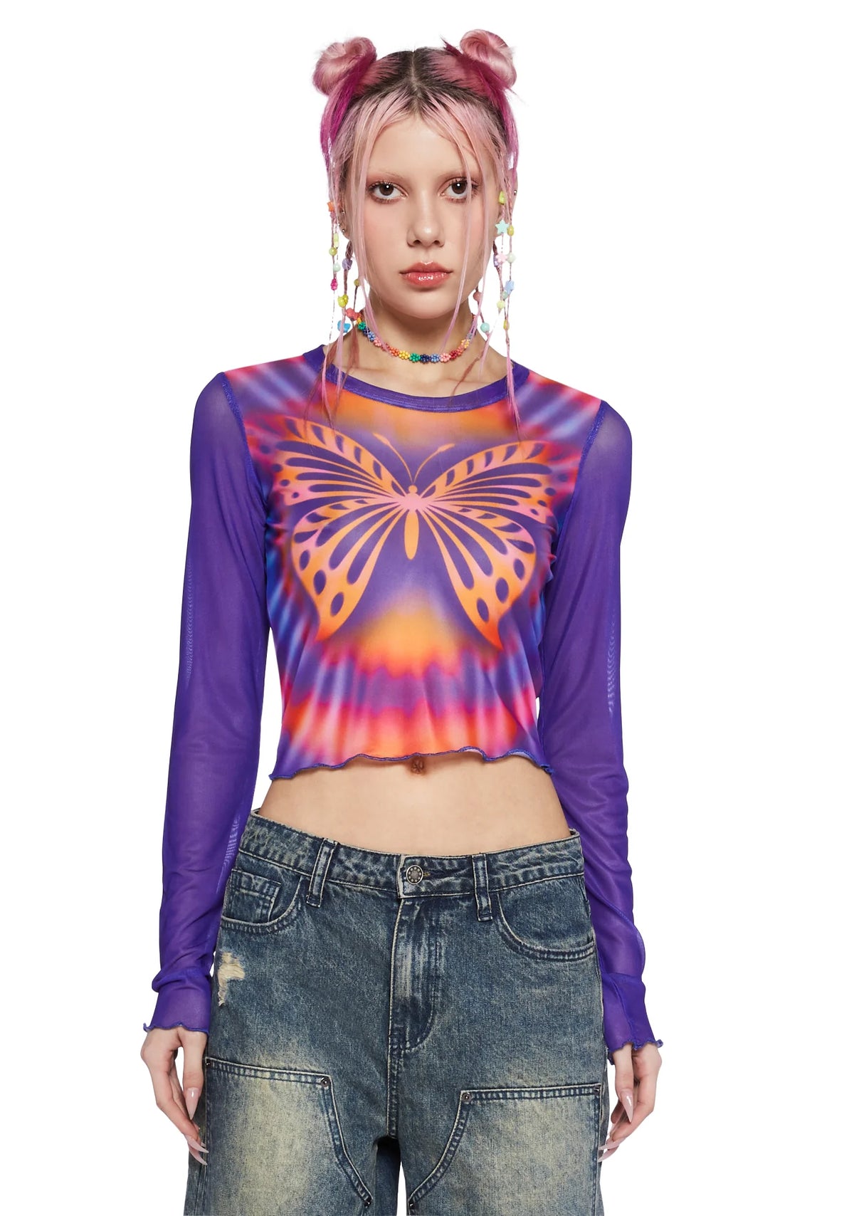 Whimsical Summer Long Sleeve Top