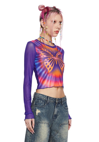 Whimsical Summer Long Sleeve Top