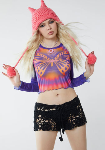 Whimsical Summer Long Sleeve Top