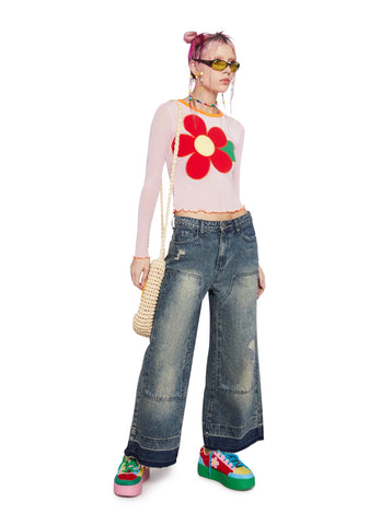 Daisy Spirit Long Sleeve Top