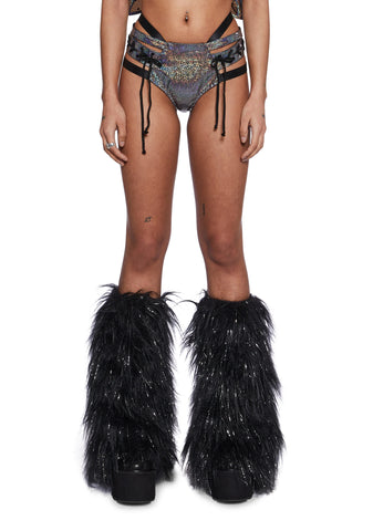 Monarch Rude Awakening Lace-Up Shorts - Black