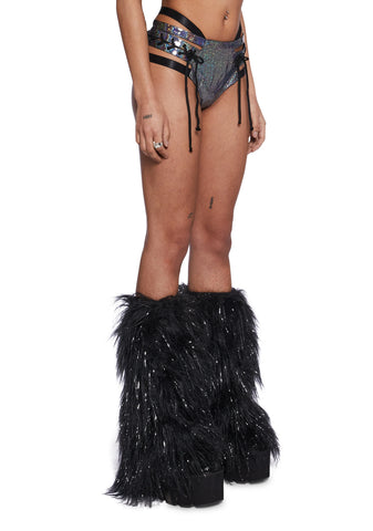 Monarch Rude Awakening Lace-Up Shorts - Black