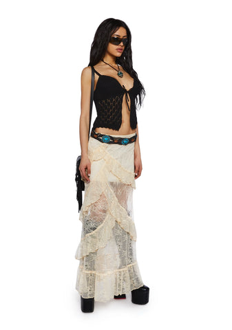 Courtship Romance Lace Maxi Skirt