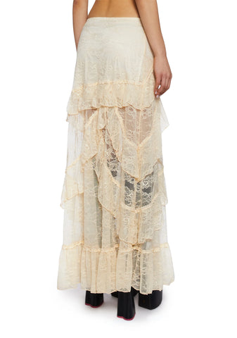 Courtship Romance Lace Maxi Skirt