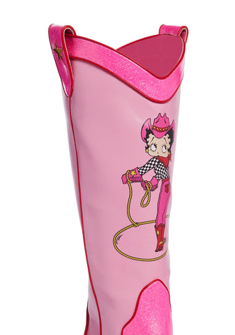 She's The Bee's Knees Cowboy Boots - Glitter