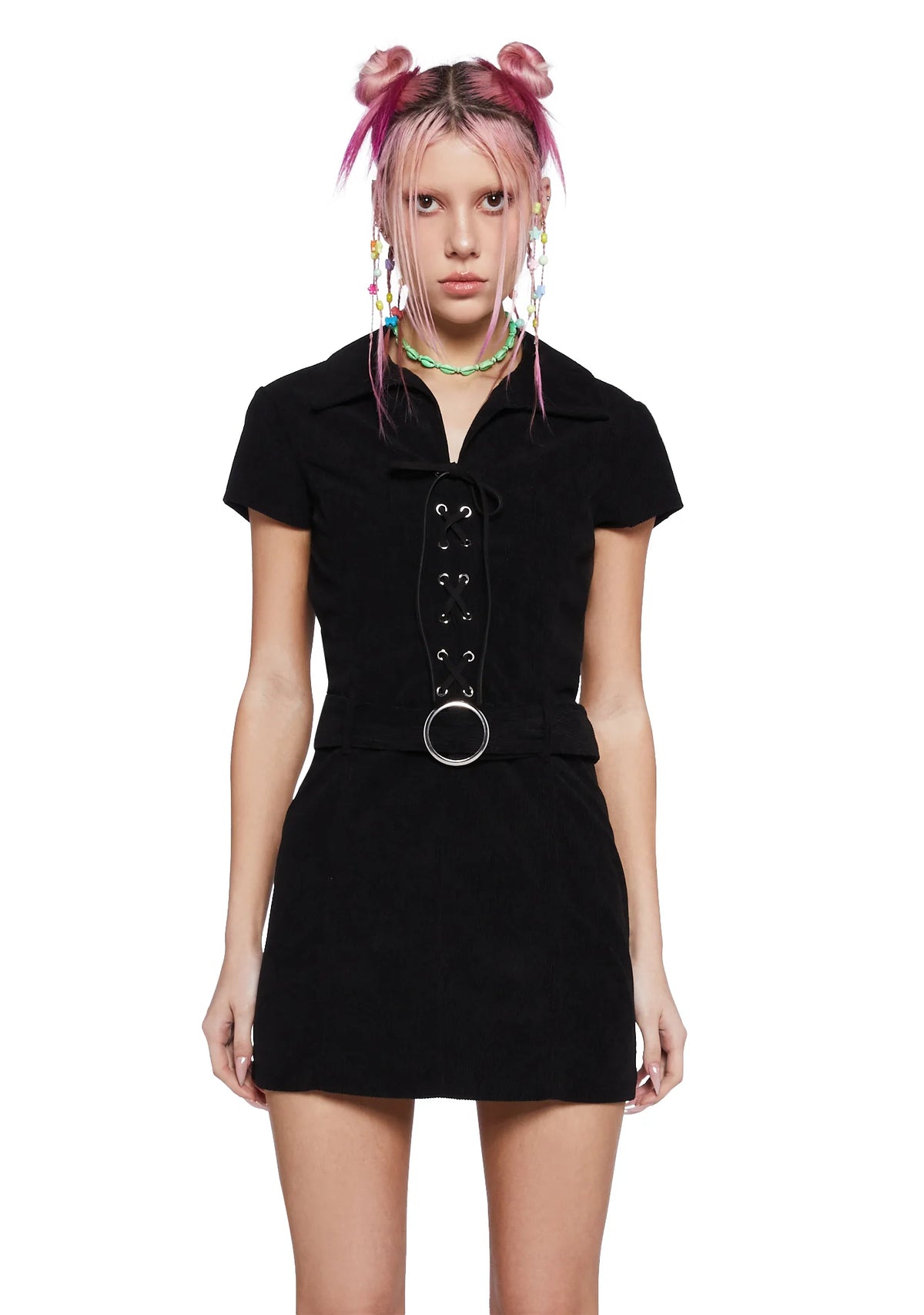 Inch By Inch Mini Dress - Black