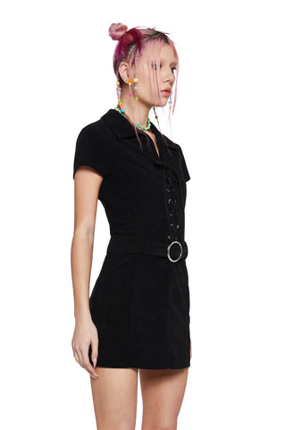 Inch By Inch Mini Dress - Black