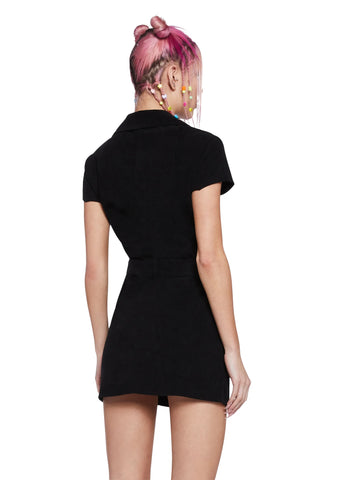 Inch By Inch Mini Dress - Black