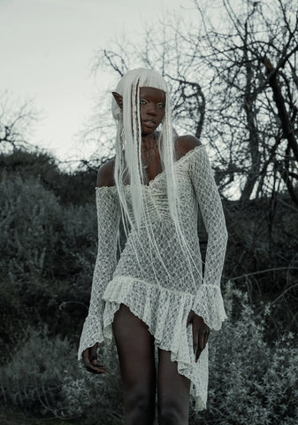 Misty Days Lace Dress - Ivory