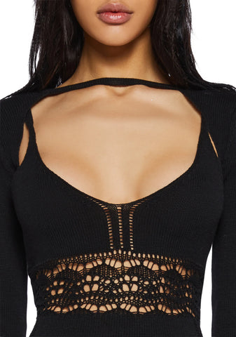 Sudden Silence Romper And Shrug Set