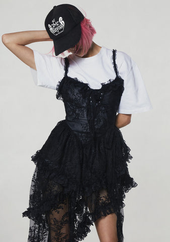 Seductive Silence Midi Dress - Black