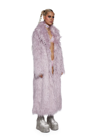 Astro Arctic Faux Fur Coat - Purple