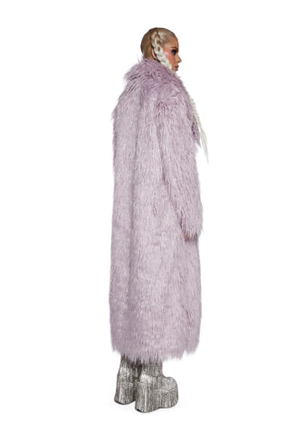 Astro Arctic Faux Fur Coat - Purple