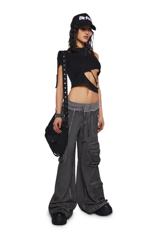 Crossfade Cut-Out Crop Tee