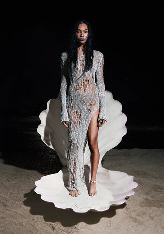 A Lifetime With You Longline Sweater-Gray