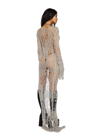 A Lifetime With You Longline Sweater-Gray