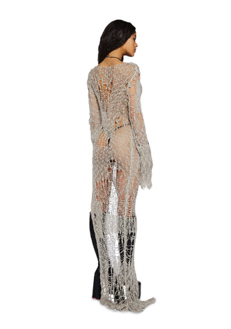 A Lifetime With You Longline Sweater-Gray