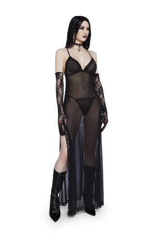 In For The Night Lingerie Maxi Dress
