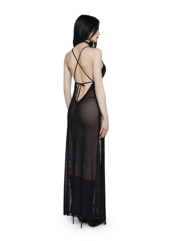 In For The Night Lingerie Maxi Dress