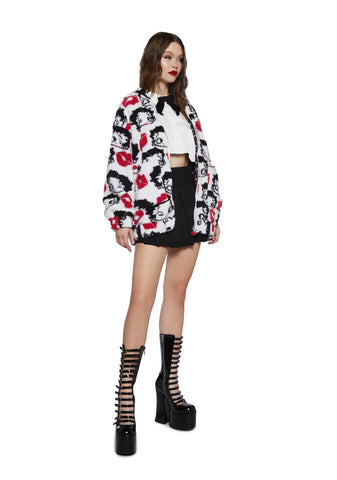 Boop-A-Licious Hooded Sherpa Jacket