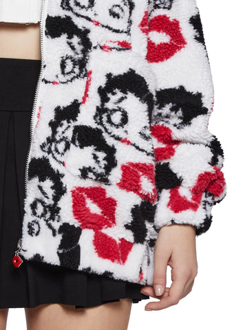 Boop-A-Licious Hooded Sherpa Jacket