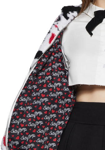 Boop-A-Licious Hooded Sherpa Jacket