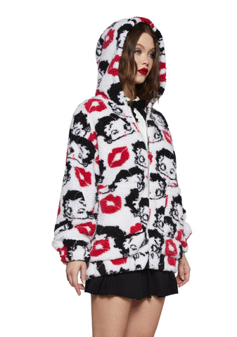 Boop-A-Licious Hooded Sherpa Jacket
