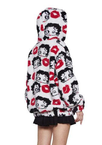 Boop-A-Licious Hooded Sherpa Jacket