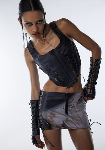 Techno Lacing Corset Top