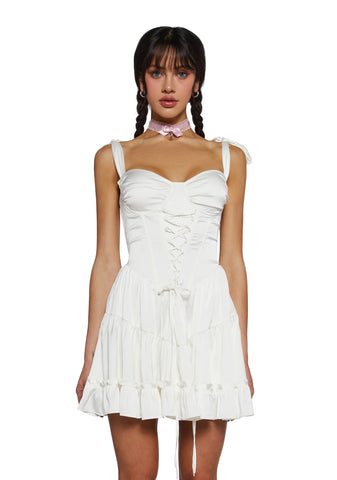 Holding Court Mini Dress - Off White
