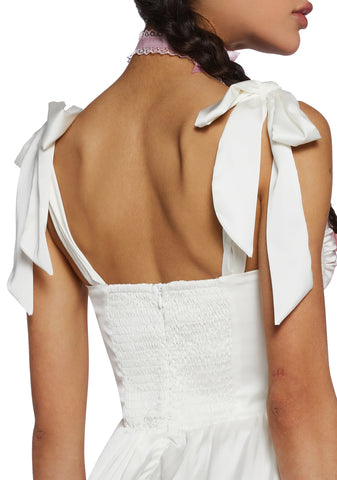 Holding Court Mini Dress - Off White