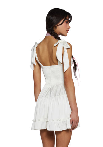 Holding Court Mini Dress - Off White