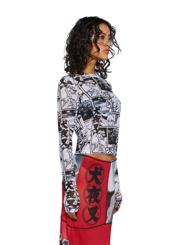 Anime Dreams Mesh Top
