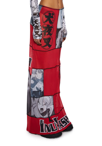 Make You Pay Mesh Maxi Skirt