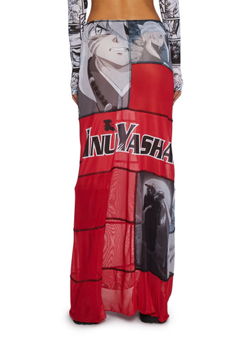 Make You Pay Mesh Maxi Skirt