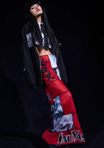 Make You Pay Mesh Maxi Skirt