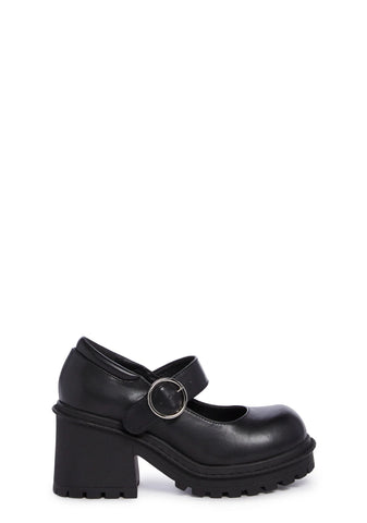Comparing Notes Platform Mary Janes - Black