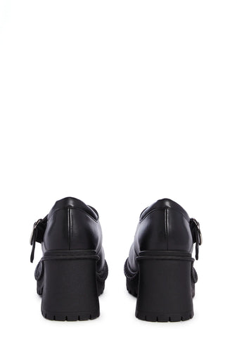 Comparing Notes Platform Mary Janes - Black