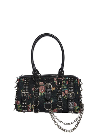 Crash & Burn Buckle Mini Bag-Floral